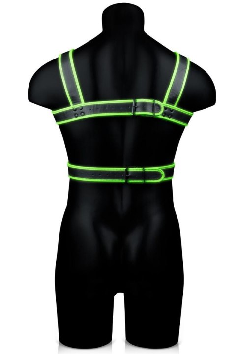 Body Harness - Glow in the Dark - Neon Green/Black - L/XL Ouch! Body Harness - Glow in the Dark - Neon Green/Black - L/XL Ouch!