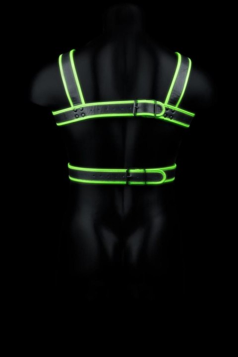 Body Harness - Glow in the Dark - Neon Green/Black - L/XL Ouch! Body Harness - Glow in the Dark - Neon Green/Black - L/XL Ouch!