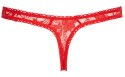 Lace String red L Cottelli LINGERIE