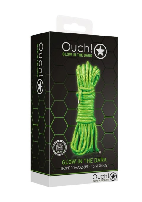 Rope - 10m/16 Strings - Glow in the Dark - Neon Green Ouch! Rope - 10m/16 Strings - Glow in the Dark - Neon Green Ouch!