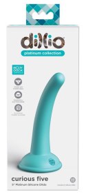 Wąskie cienkie dildo analne strap-on pegging 14cm Dillio Platinum