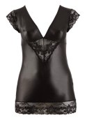 Sukienka z czarnego wetlooku XL COTTELLI CURVES