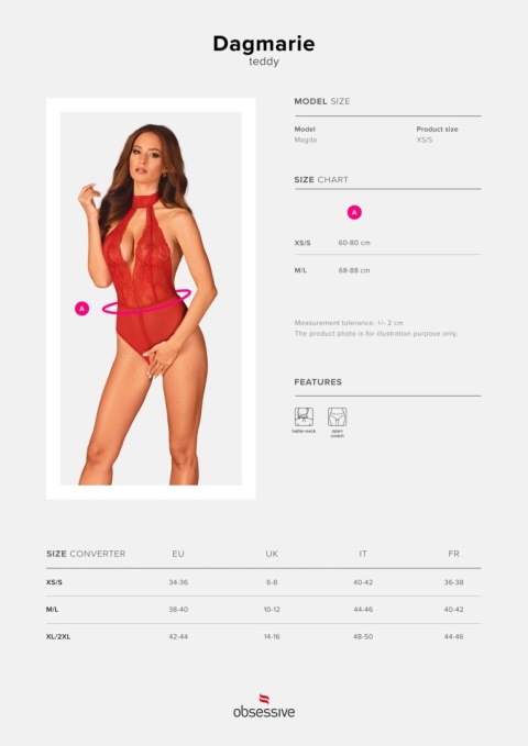 Bielizna-Dagmarie body M/L Obsessive Bielizna-Dagmarie body M/L Obsessive