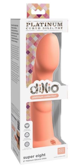 Dildo do uprzęży strap-on punkt G 21cm Platinum