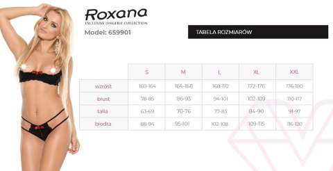 Półbiustonosz i stringi 6599 L ROXANA Półbiustonosz i stringi 6599 L ROXANA