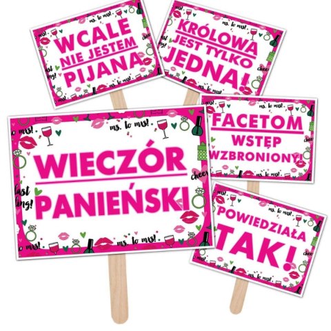 Tabliczki do fotobudki z napisami PropaGanda Tabliczki do fotobudki z napisami PropaGanda