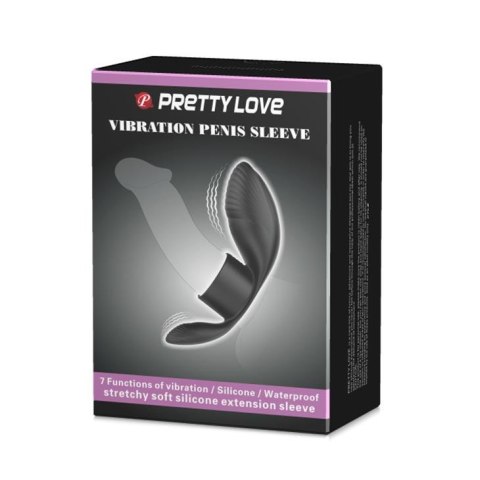 Pierścień na penisa nakładka wibrująca Pretty Love Pierścień na penisa nakładka wibrująca Pretty Love