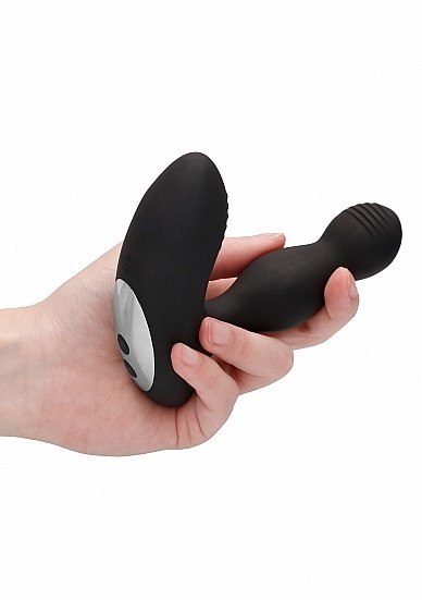 Remote Controlled E-Stim & Vibrating Prostate Massager - Black ElectroShock Remote Controlled E-Stim & Vibrating Prostate Massager - Black ElectroShock