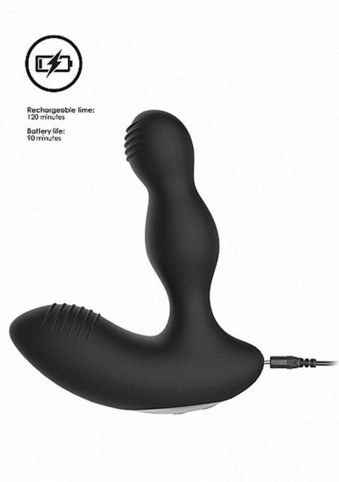 Remote Controlled E-Stim & Vibrating Prostate Massager - Black ElectroShock Remote Controlled E-Stim & Vibrating Prostate Massager - Black ElectroShock