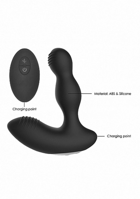 Remote Controlled E-Stim & Vibrating Prostate Massager - Black ElectroShock Remote Controlled E-Stim & Vibrating Prostate Massager - Black ElectroShock