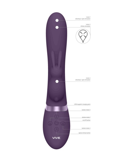 Wibrator-Taka - Purple Vive Wibrator-Taka - Purple Vive