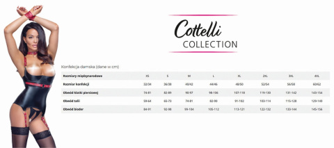 BODY CZARNE WETLOOK M Cottelli Collection Party BODY CZARNE WETLOOK M Cottelli Collection Party