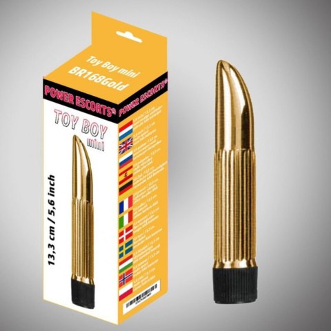 Toy boy mini gold mini vibrator 13,3 cm x 5,6 inch Power Escorts