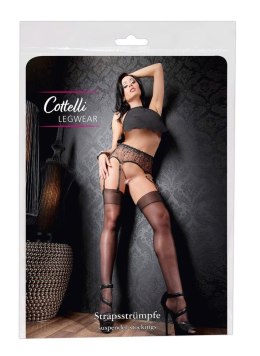 Pończochy do pasa czarne XS/1 Cottelli LEGWEAR