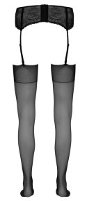 Pończochy do pasa czarne 5/XL Cottelli LEGWEAR