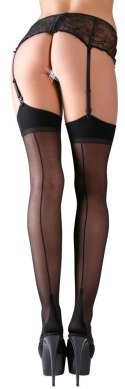 Stockings with seam black 4 Cottelli LEGWEAR