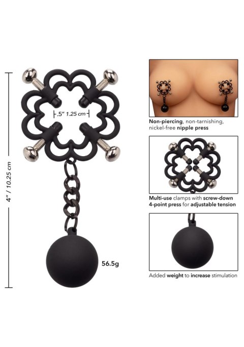 Weighted Nipple Press Metal CalExotics Weighted Nipple Press Metal CalExotics