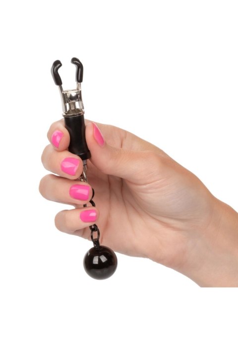 Weighted Twist Nipple Clamps Silver CalExotics Weighted Twist Nipple Clamps Silver CalExotics