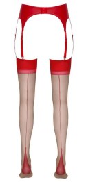 Stockings skin/red 4 Cottelli LEGWEAR