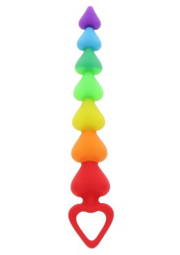 Rainbow Heart Beads Rainbow TOYJOY