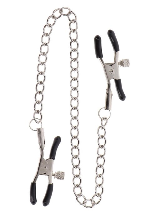 Adjustable Clamps with Chain Silver Taboom Adjustable Clamps with Chain Silver Taboom