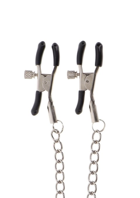 Adjustable Clamps with Chain Silver Taboom Adjustable Clamps with Chain Silver Taboom