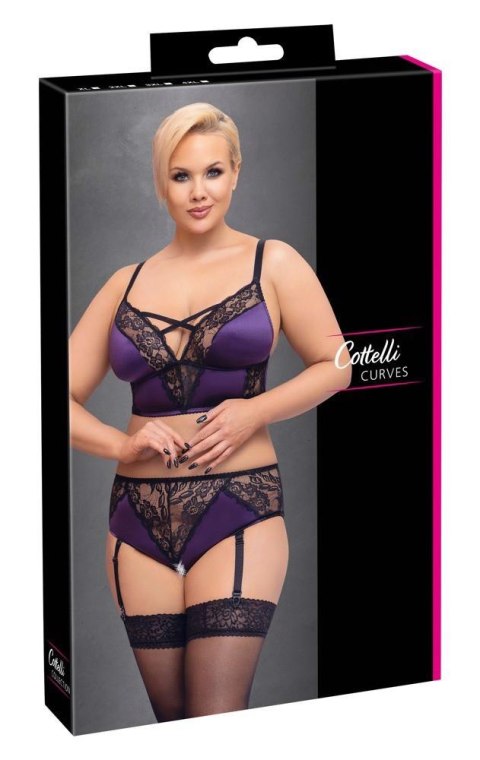 BH Set purple/black2XL Cottelli CURVES