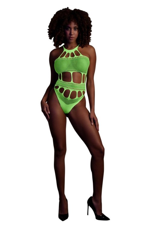 Body with Grecian Neckline - Neon Green - XS/XL Ouch!