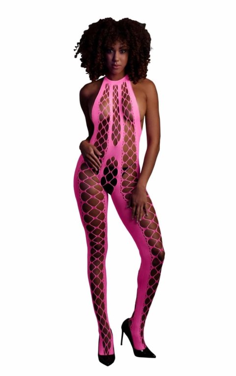 Bodystocking with Halterneck - Pink - XS/XL Ouch!