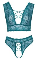 Bra Set teal 2XL Cottelli CURVES