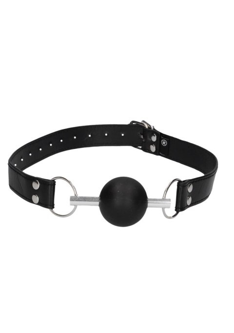 Solid Ball Gag - With Bonded Leather Straps Ouch! Solid Ball Gag - With Bonded Leather Straps Ouch!