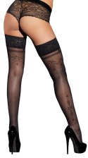 Hold-up Stockings Black 2 Cottelli LEGWEAR