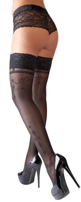 Hold-up Stockings Black 4 Cottelli LEGWEAR