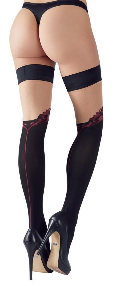 Hold-up Stockings Thigh-high 2 Cottelli LEGWEAR Hold-up Stockings Thigh-high 2 Cottelli LEGWEAR