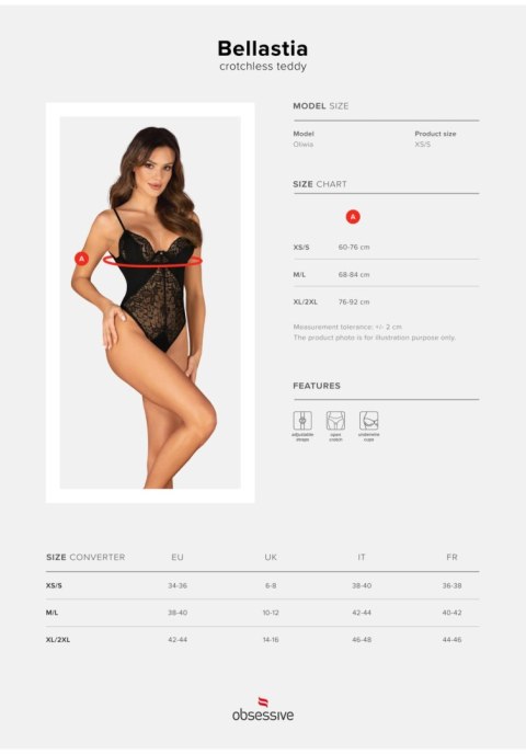 Bellastia body otwarte XL/2XL Obsessive Bellastia body otwarte XL/2XL Obsessive