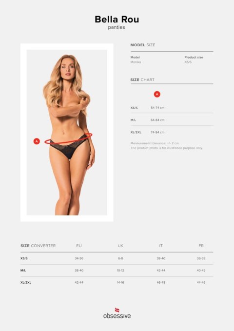Bielizna-Bella Rou figi XS/S Obsessive Bielizna-Bella Rou figi XS/S Obsessive