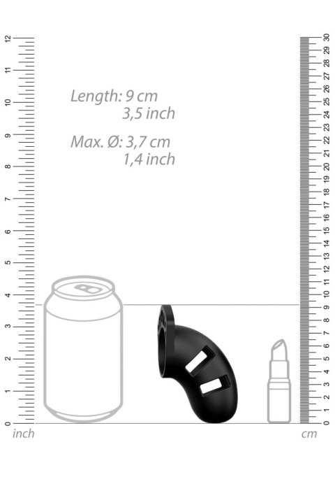 Model 20 - Chastity - 3.5"""" - Silicone Cock Cage - Black ManCage Model 20 - Chastity - 3.5"""" - Silicone Cock Cage - Black ManCage