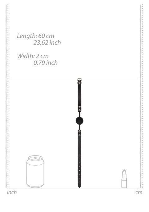 Silicone Ball Gag - with Adjustable Bonded Leather Straps Ouch! Silicone Ball Gag - with Adjustable Bonded Leather Straps Ouch!