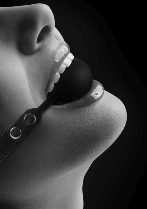 Silicone Ball Gag - with Adjustable Bonded Leather Straps Ouch! Silicone Ball Gag - with Adjustable Bonded Leather Straps Ouch!