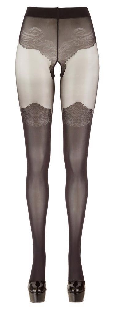 Rajstopy z otworem 6/2XL Cottelli LEGWEAR Rajstopy z otworem 6/2XL Cottelli LEGWEAR