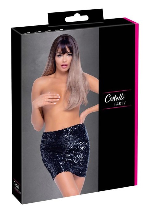 Spódniczka mini czarna cekinowa L COTTELLI Spódniczka mini czarna cekinowa L COTTELLI