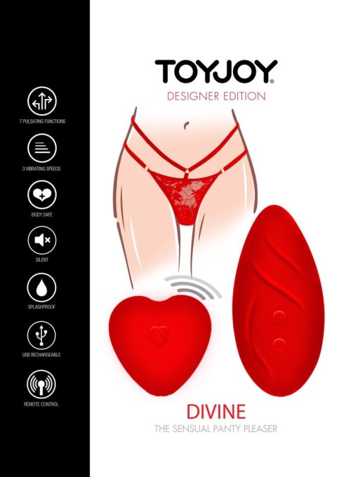 Divine Panty Vibe Red TOYJOY Divine Panty Vibe Red TOYJOY