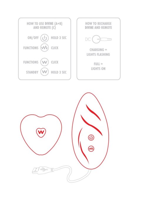 Divine Panty Vibe Red TOYJOY Divine Panty Vibe Red TOYJOY