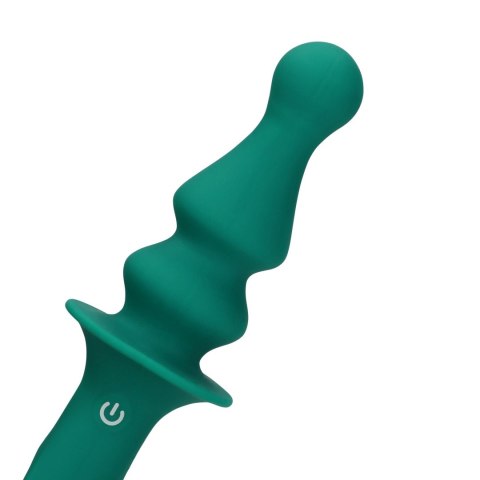 Korek wibrujący analny zatyczka z uchwytem gładki silikon 16,5cm USB Loveline Korek wibrujący analny zatyczka z uchwytem gładki silikon 16,5cm USB Loveline