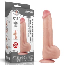 11.5'' King Sized Sliding Skin Dual Layer Dong Lovetoy