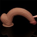 13.5'' King Sized Sliding Skin Dual Layer Dong Brown Lovetoy