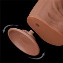 14'' King Sized Sliding Skin Dual Layer Dong Brown Lovetoy