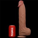 14'' King Sized Sliding Skin Dual Layer Dong Brown Lovetoy