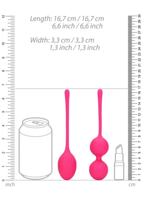 Kulki Kegla Kegel Ball Set - Wild Strawberry Loveline Kulki Kegla Kegel Ball Set - Wild Strawberry Loveline