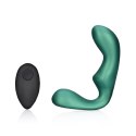 Wibrujący masażer prostaty Prostate Massager with Remote Control - Metallic Green Ouch!